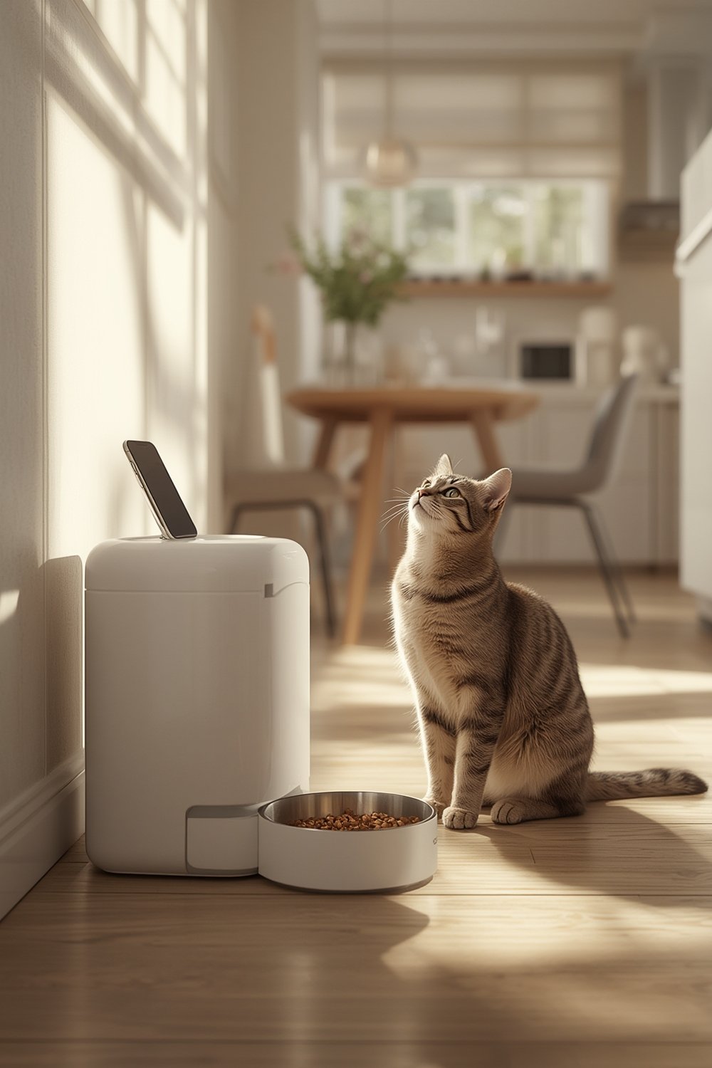 automatic pet feeder product view