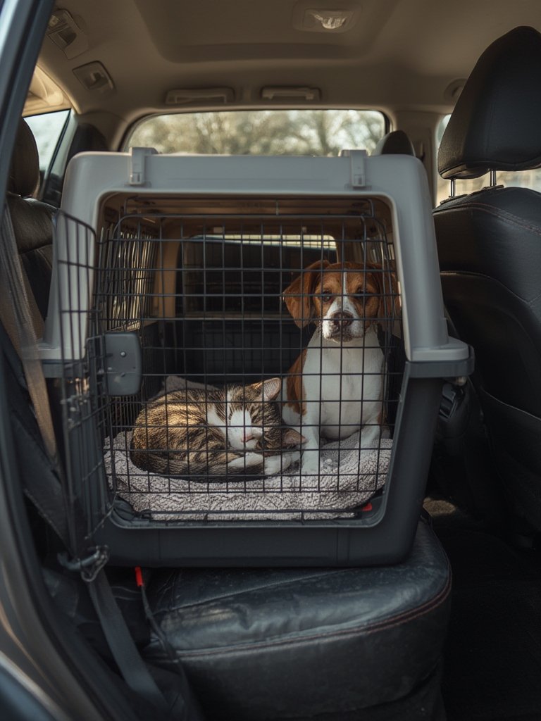 pet carrier in action